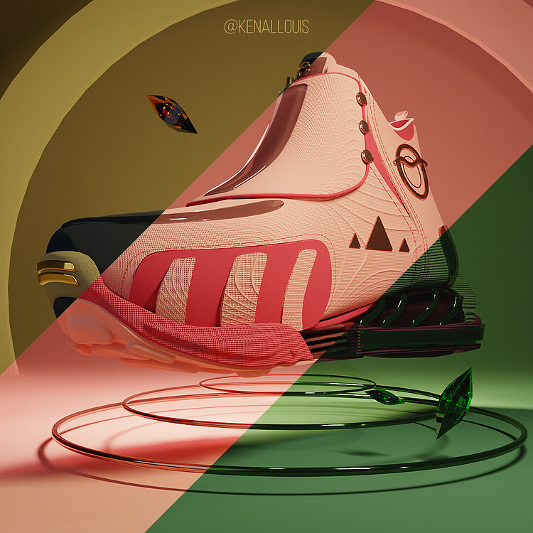 Sneaker Design Concept No. 3 Created Entirely in Blender - Finished ...