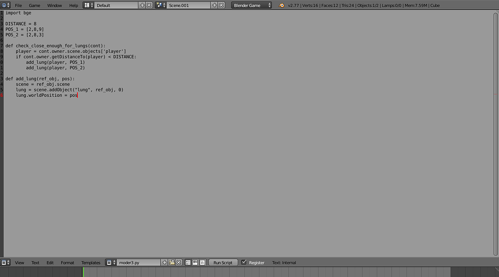 module mode problem - Game Engine Support and Discussion - Blender ...