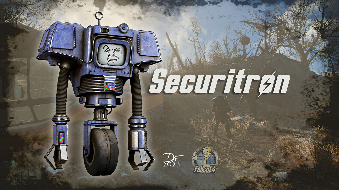 Fallout Security Robot Fallout 4 Securitron - Finished Projects - Blender Artists Community