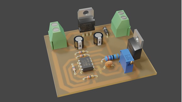 Pcb Rendering PCB Design & Realistic Render - Finished Projects - Blender Artists ...