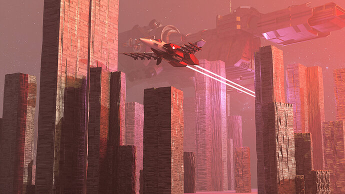 scifi cityscape