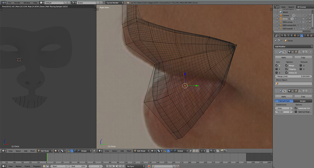 Lips are crazy, weird shadows - Modeling - Blender Artists Community