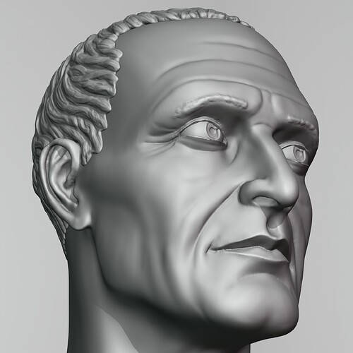 Roman Bust Statue Sculpt 13