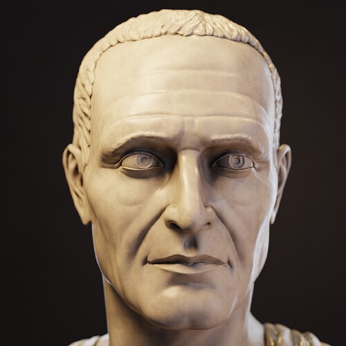 Roman Bust Statue Sculpt 2