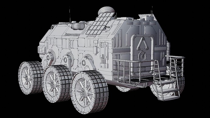 Mars Rover Wireframe 4