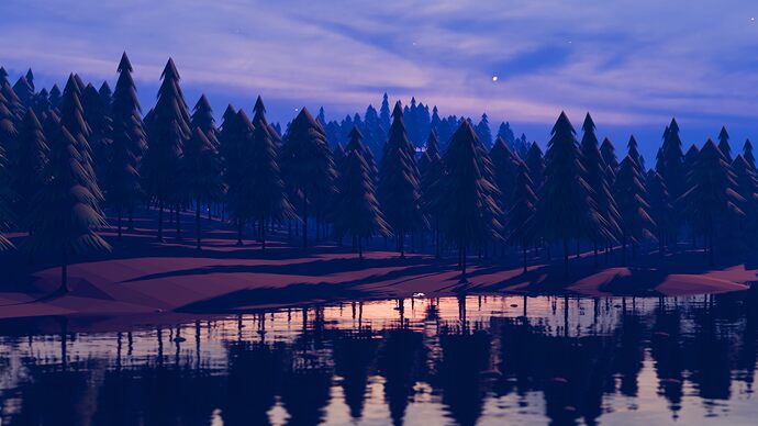Stylized Low Poly Forest River - Finished Projects - Blender Artists ...