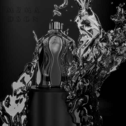 Perfume Bottle LVL2 B&W