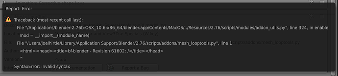 LoopTools won't install - Python Support - Blender Artists Community