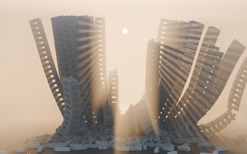 Tower collapse - Animations - Blender Artists Community