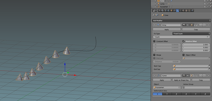 How do I make an Object with array & curve modifier stand straight on a ...