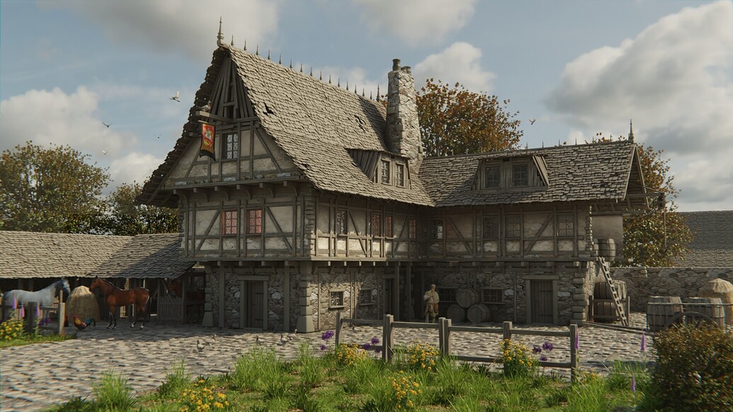 Medieval style Tavern - Fantasy Tavern - CG Boost Challenge - Finished ...