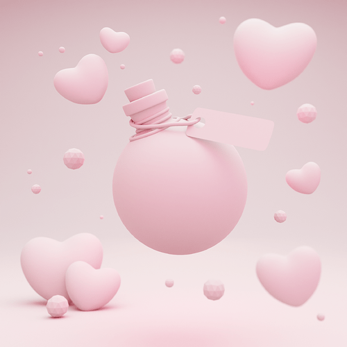 Potion d'amour clay render