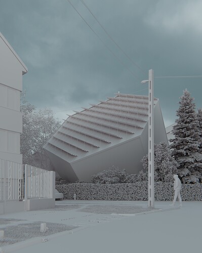 Church Budapest clay render