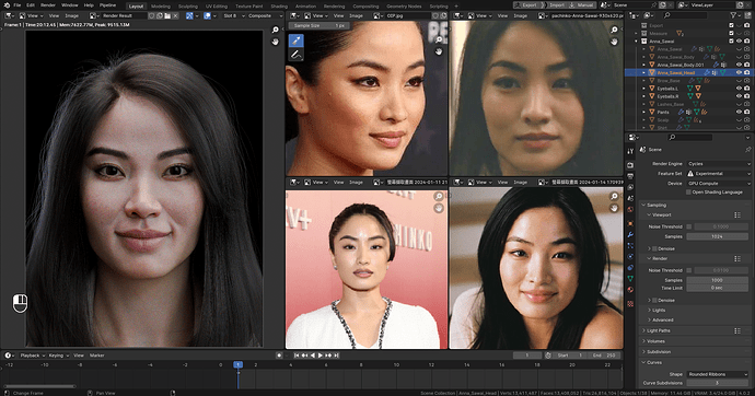 Anna Sawai Likeness - Finished Projects - Blender Artists Community