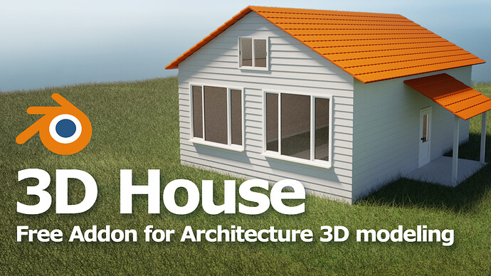 Blender How to model a house using free architecture addon Archimesh YT