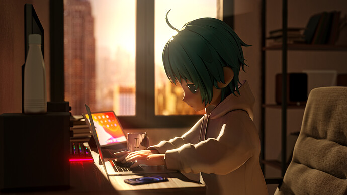 Working next to window 2 R
