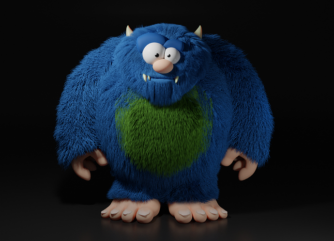 Blue Monster - Finished Projects - Blender Artists Community