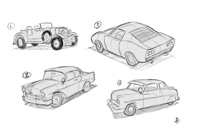 car-sketches