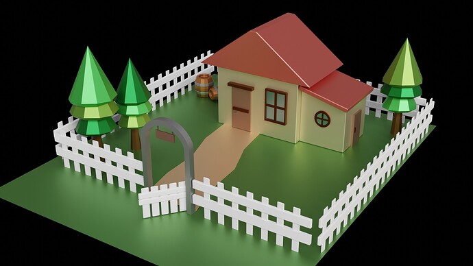 Low Poly House 2