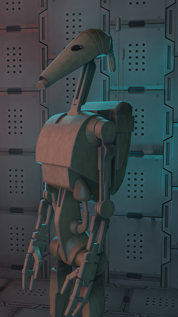 B1 Battle Droid - Focused Critiques - Blender Artists Community