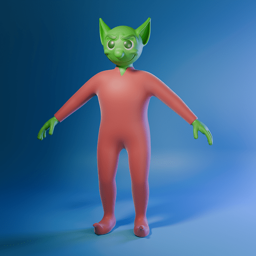 Moon Child 3D model by Metin Seven - Stylized - Rendering Blender Cycles