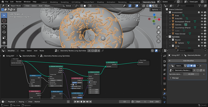 Change Alpha value in Geometry Nodes - Animation and Rigging - Blender ...