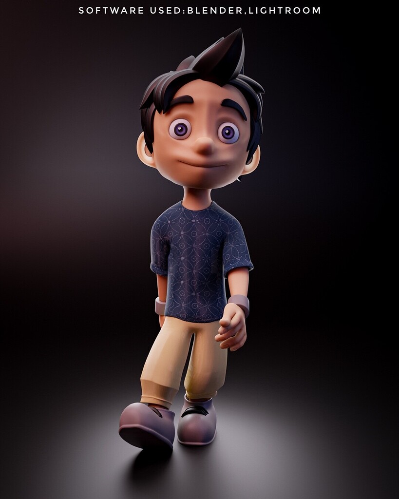 This is my first character modeling in blender - Finished Projects ...