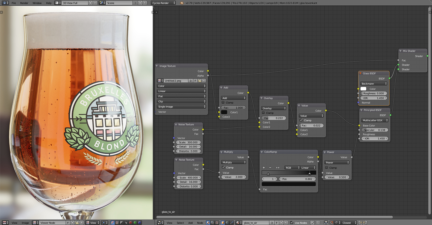 Need Help Labeling This Glass Label Not Showing Transparency Materials And Textures Blender 