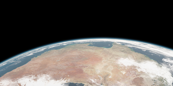 earth test render australia