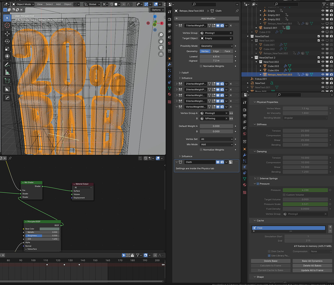 Cloth pinning dynamically to pin and restart the simulation - Particles ...