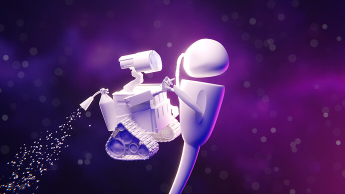 WallE clay render edit