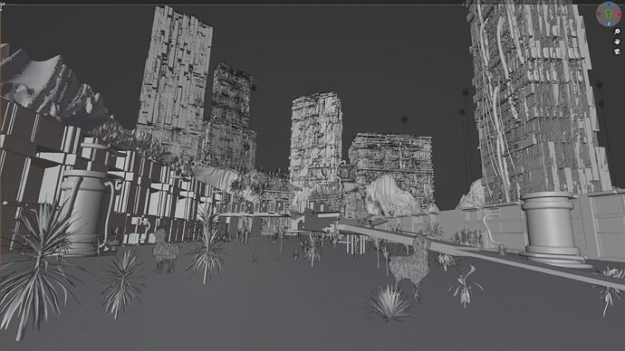 Futuristic Dystopian Desert Sci Fi Scene - Finished Projects - Blender ...