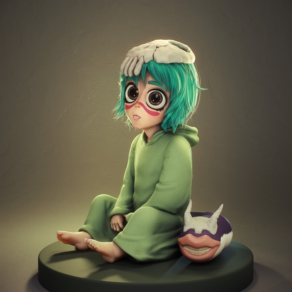 Nel from bleach fanart - Finished Projects - Blender Artists Community