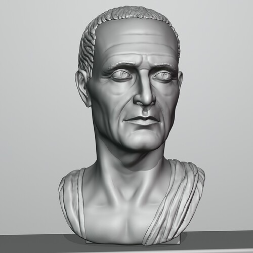 Roman Bust Statue Sculpt 10
