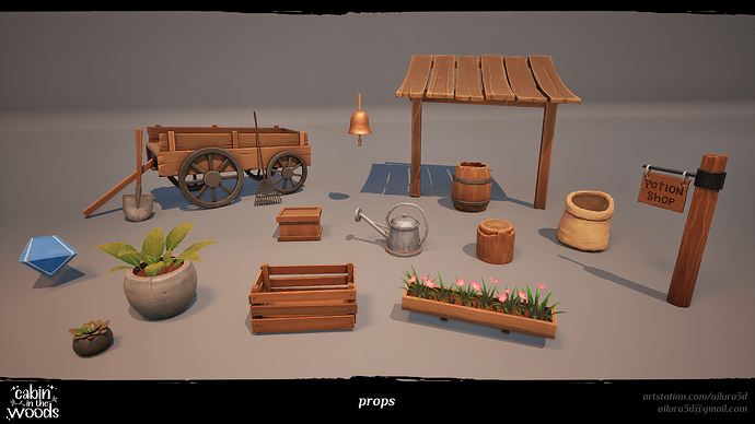 Cabin_Ailura3d_Props