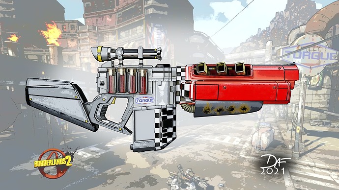 Borderlands 2 Torgue Casual Ravager - Finished Projects - Blender ...