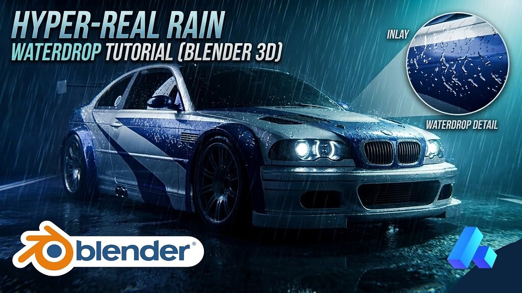 Realistic Rain on Metal in Blender | Cinematic Wet Effect Tutorial ...