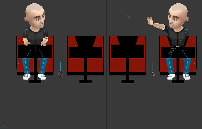 How to mirror character animation along the axis (X for example ...
