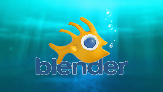 Blender Fish Logo