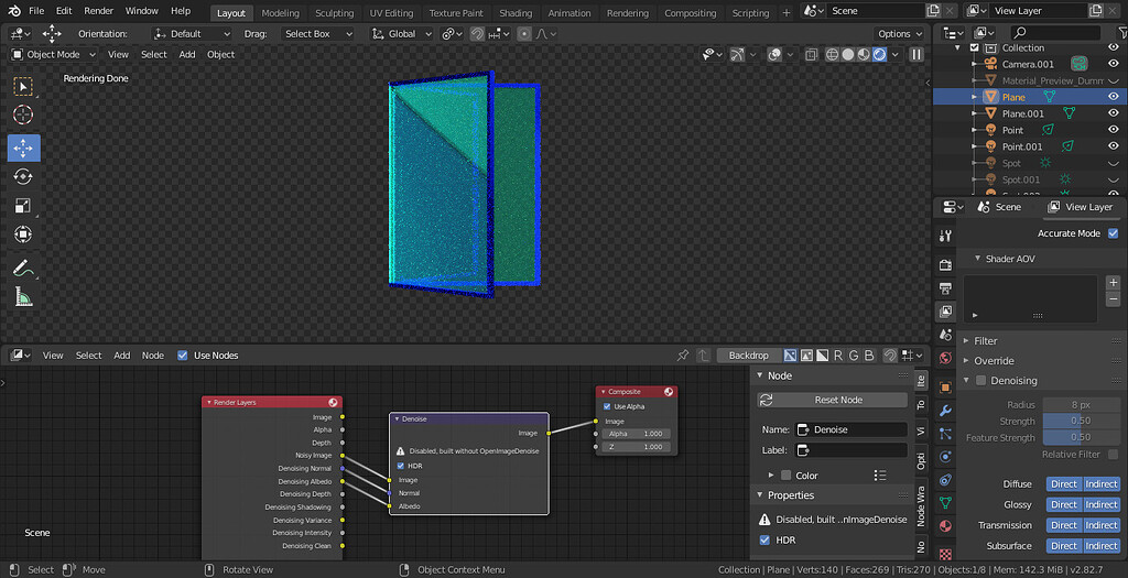 Denoise error Built without Open Image Denoise - Compositing and Post ...