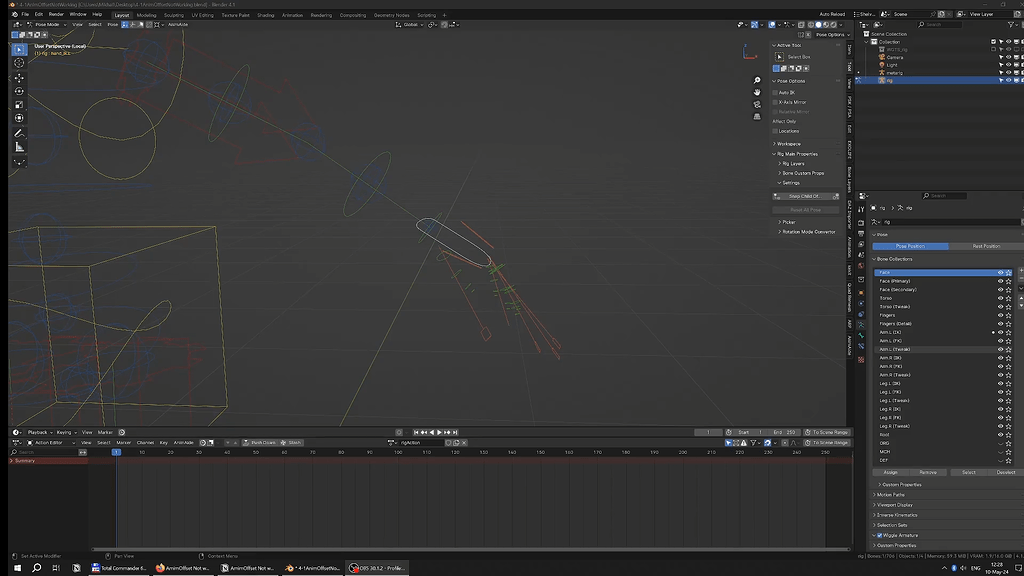 AnimAide - AmimOffset Not correctly working in Blender 4.1 - Released ...