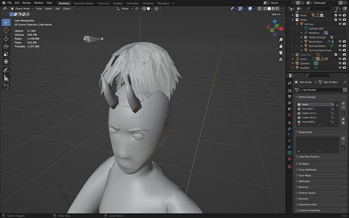 Detached Hair Particles - Particles and Physics Simulations - Blender ...
