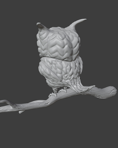 Stylized Owl_Viewport2