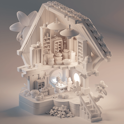 Clay render