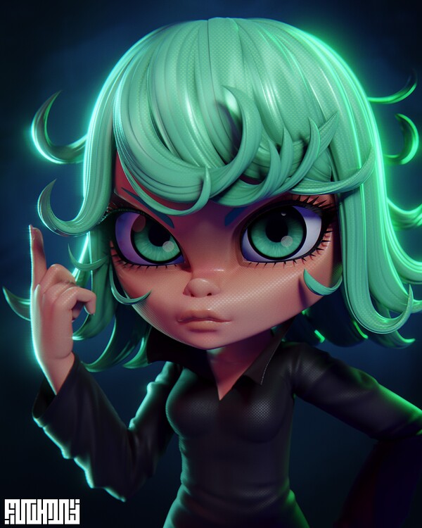 Tatsumaki Portrait Sculpt Fanart Finished Projects Blender tatsumaki-portrait-sculpt-fanart-finished-projects-blender