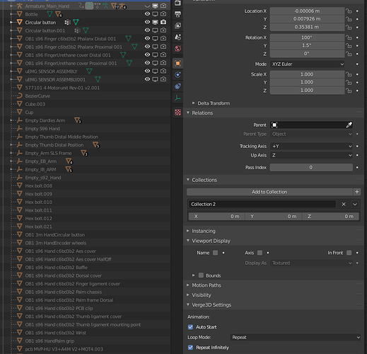 Blender Outliner qu