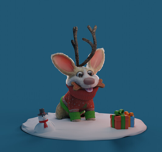 Christmas Corgi