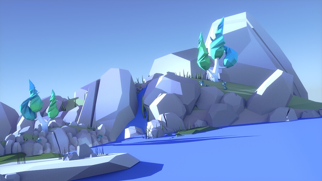 Cartoon Low Poly Forest - Finished Projects - Blender Artists Community