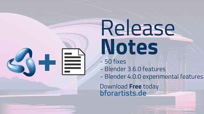 Release Notes - Bforartists3 - Official Release 3.6.0