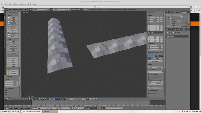 Snap joining 2 planes? - Modeling - Blender Artists Community